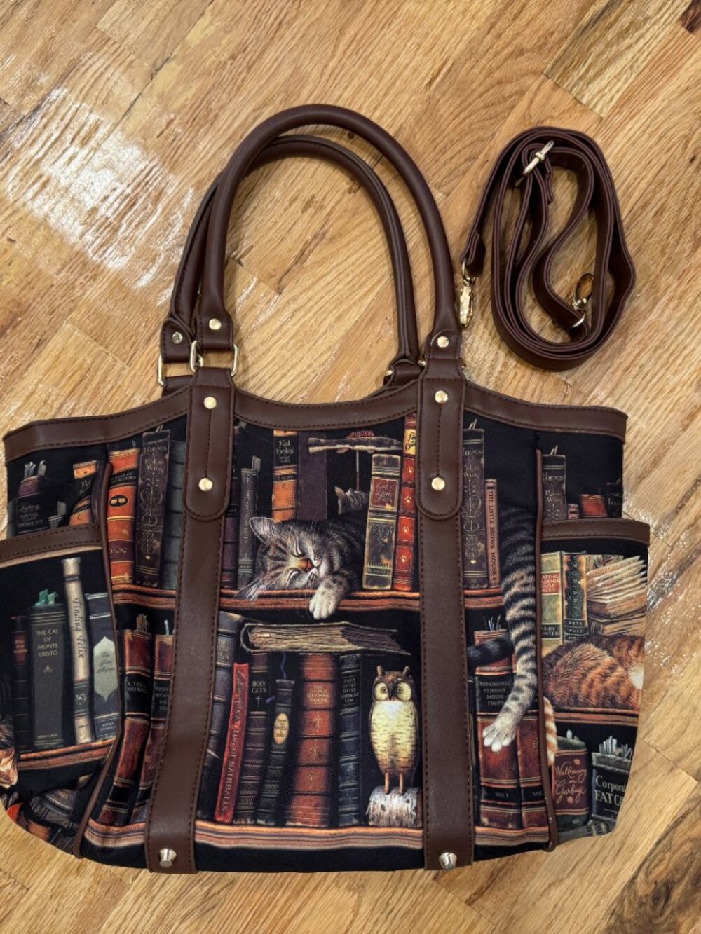 The Bradford Exchange Charles Wysocki Classic Cat Tails Tote Bag EUC - Picture 3 of 13